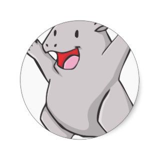 Happy Common Wombat Cartoon Sticker
