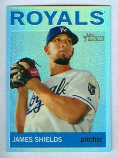 James Shields 2013 Topps Heritage Baseball Refractor Card #HC 33 & #/564 Kansas City Royals Sports Collectibles