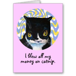 Funny Cat Birthday Greeting Card