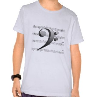 Bass Clef Music Shirts and Clothing
