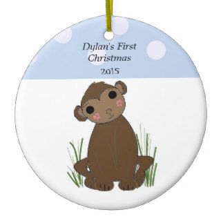 Monkey Baby's First Christmas Ornaments