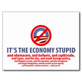 It's the Economy StupidPostcard