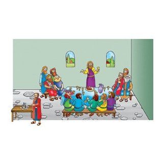 Beginners Bible The Last Supper Flannelboard Figures   Pre Cut Toys & Games