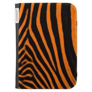 Zebra Kindle Cover  Orange