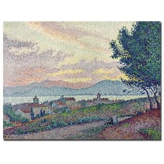 Paul Signac 'St.Tropez Pinewood 1896' Canvas Art Trademark ART Canvas