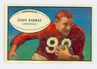 1953 Bowman FB 51 John Karras Cardinals Excellent to Excellent Plus Sports Collectibles
