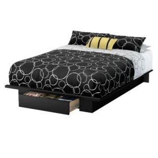 South Shore Furniture Trinity Pure Black Full/Queen Platform Bed 3370215