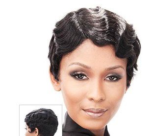 Human Hair Wig It's A Wig Finger Roll 1b  Hair Replacement Wigs  Beauty