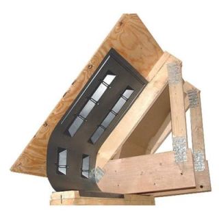 Amerimax Home Products 41 in. x 22 in. Accuvent Vinyl Attic Airway and Soffit Vent in Black ACCUVENT