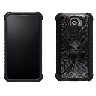 Beyond Cell Tri shield Durable Hybrid Hard Shell & TPU Gel Case for Lg G2 2013 (At&t, Verizon)   Design Carbon Fiber   Retail Packaging   Black/black Cell Phones & Accessories