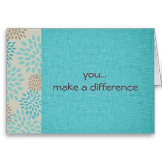 You Make a Difference Cards