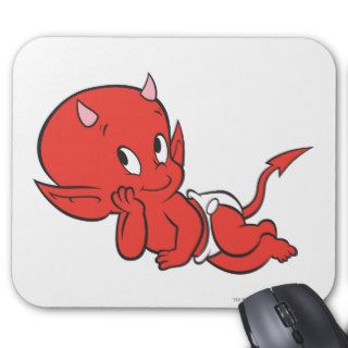Hot Stuff  The Little Devil Laying Down Mouse Pads