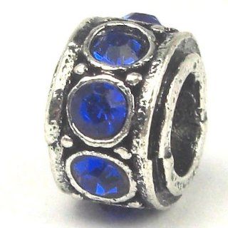Birthstone Spacer Bead Charm (September Sapphire) Jewelry
