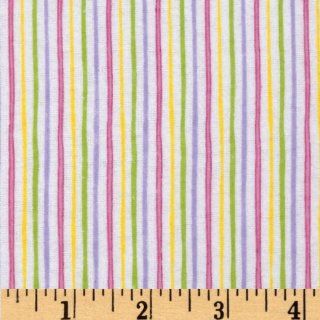 Alpine Flannel Stripe Pastel Fabric