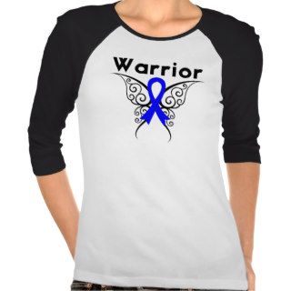 Colon Cancer Warrior Butterfly Tees
