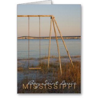 Bay Saint Louis, MS "reserved seating available" G Greeting Cards