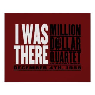 Million Dollar Quartet "I Was There" Poster