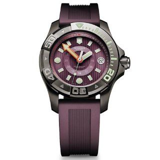 Victorinox Swiss Army Dive Master 500m Purple Rubber Strap Men's Watch   V241558 Swiss Army Watches