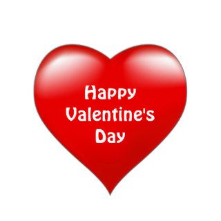 Happy Valentine's Day Red Heart  Love  Sticker