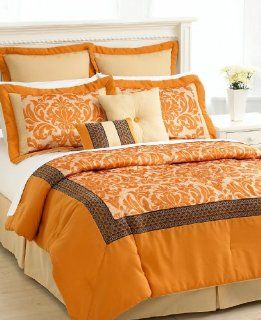 Jessica Sanders Tangerine 9 Piece Comforter Set, King  