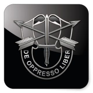 [500] Special Forces (SF) DUI Square Stickers