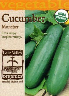 Lake Valley 571 Organic Cucumber Muncher Heirloom Seed Packet  Plant Seed And Flower Products  Patio, Lawn & Garden