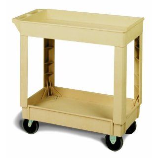 Continental 5800BE, Beige Small Utility Cart (Case of 1) Janitorial Carts