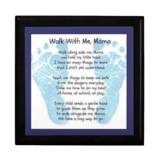 Walk with me Mama Keepsake Boxes