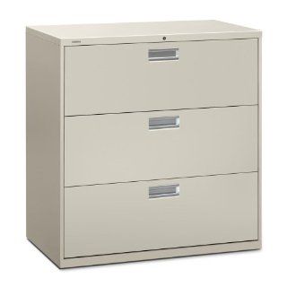 HON 693LQ 600 Series 42 Inch by 19 1/4 Inch 3 Drawer Lateral File, Light Gray   Lateral File Cabinets