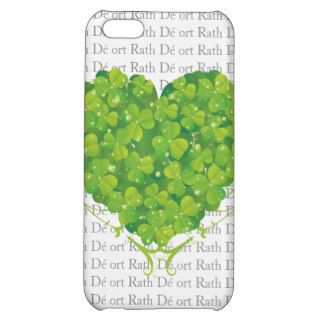 Irish Blessing and Shamrock Heart iPhone 5C Cases