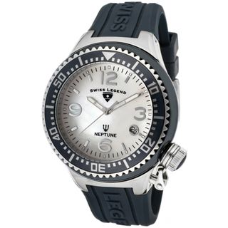 Swiss Legend Unisex 'Neptune Ceramic' Navy Blue Silicone Watch Swiss Legend Women's Swiss Legend Watches
