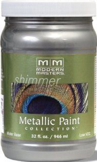 Modern Masters ME591 32 Metallic Platinum, 32 Ounce   Household Paint Solvents  
