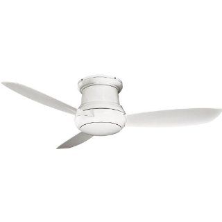 Concept II Series 52" Wet Location White Outdoor Hugger Ceiling Fan with Light Kit F574 WH    