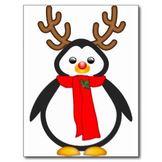The Red Nosed Penguin Post Cards