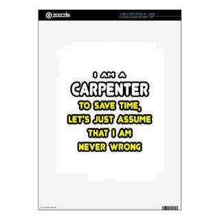 Funny Carpenter T Shirts and Gifts Skin For iPad 2