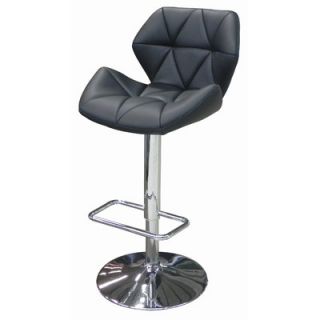 Whiteline Imports Aaron Adjustable Bar Stool with Cushion BS1000P BLK / BS100