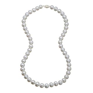 Certified Sofia 14K Gold Cultured 8 8.5mm Freshwater Pearl Strand Necklace 18,
