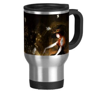 WITCH CASTING SPELL COFFEE MUGS