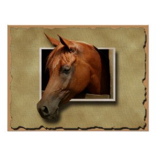 3D Horse Poster