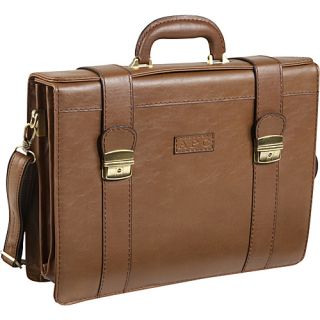 Ambassador Attache Case Brown   AmeriLeather Non Wheeled Business C