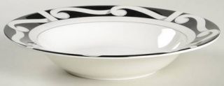 Sasaki China Vendome Rim Soup Bowl, Fine China Dinnerware   White Lines & Scroll