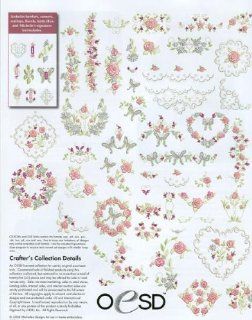 HEIRLOOM ROSE OESD Embroidery Machine Designs USB STICK   Home And Garden Products