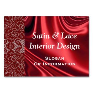 Satin & Lace Interior Design Business Cards