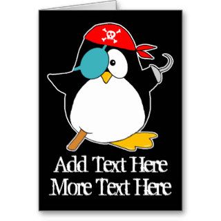 Pirate Penguin Greeting Card