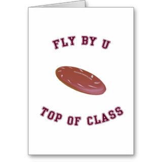 Fly By U Frisbee Cards