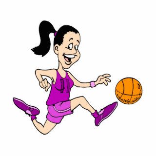 Girl playing basketball 11 photo cutout