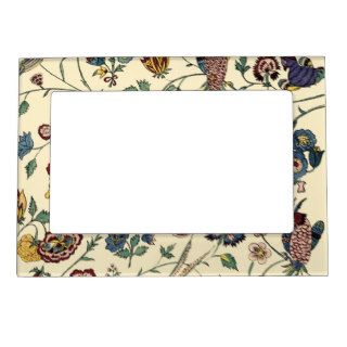 vintage floral pattern picture frame magnet