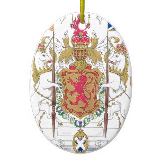 MARY QUEEN OF SCOTS COURT OF ARMS CHRISTMAS TREE ORNAMENTS
