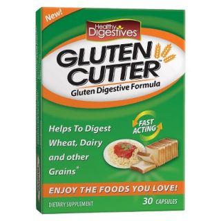 Healthy Digestives Gluten Cutter Dietary Supplement Capsules   30 Count