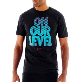 Nike Level Tee, Black, Mens